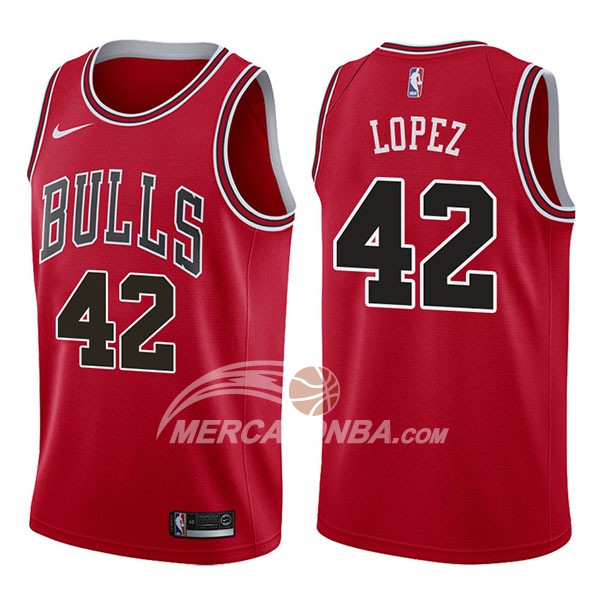Maglia NBA Chicago Bulls Robin Lopez Icon 2017-18 Rosso